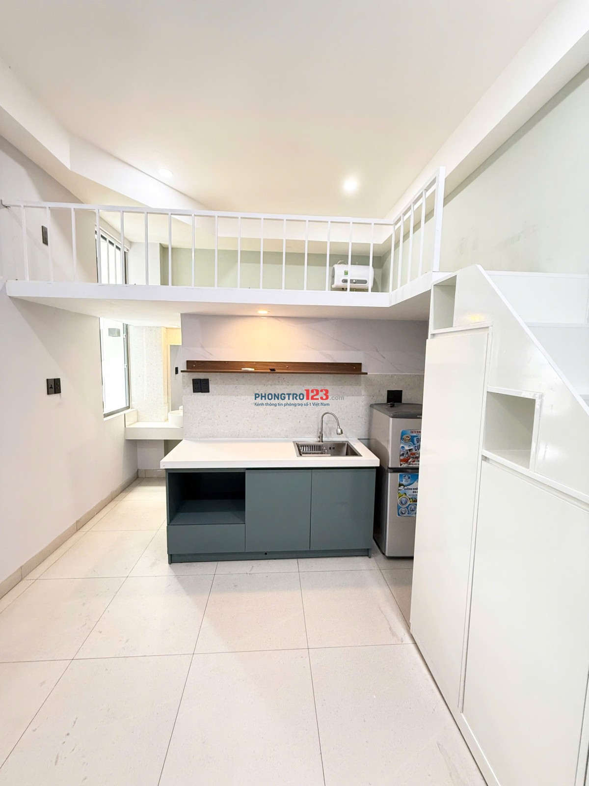 Cho thuê phòng gác/duplex mới nhà thang máy ở Dương Quảng Hàm Gò Vấp gần siêu thị Emart, ĐH Văn Lang
