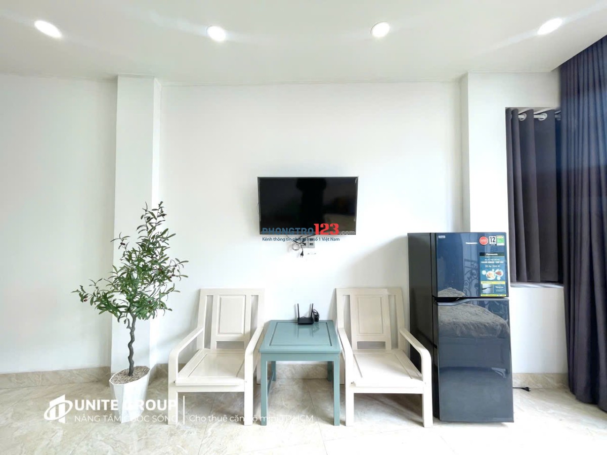 CHO THUÊ PHÒNG FULL NỘI THẤT MỚI 100% – 35m² – CỬA SỔ LỚN, SIÊU THOÁNG – PHÚ NHUẬN GẦN Q1, Q3