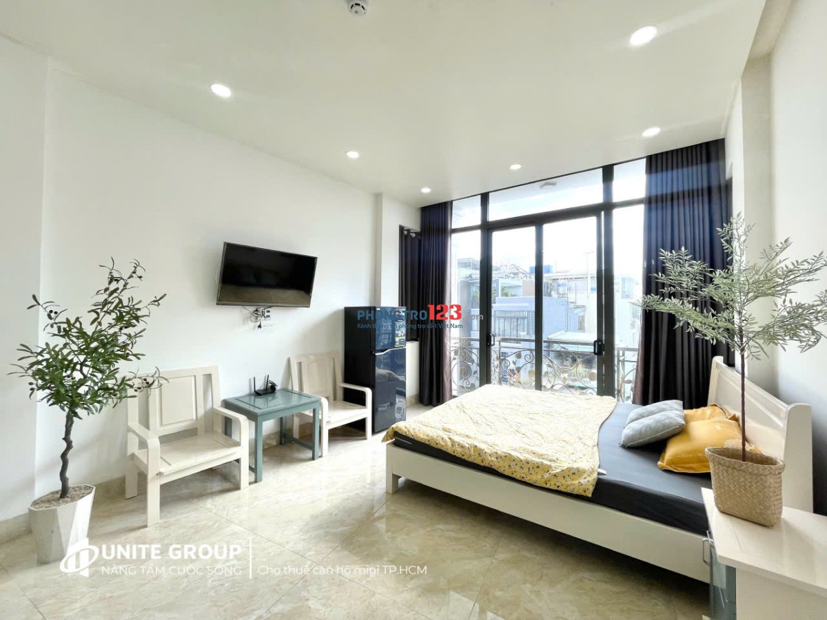 CHO THUÊ PHÒNG FULL NỘI THẤT MỚI 100% – 35m² – CỬA SỔ LỚN, SIÊU THOÁNG – PHÚ NHUẬN GẦN Q1, Q3