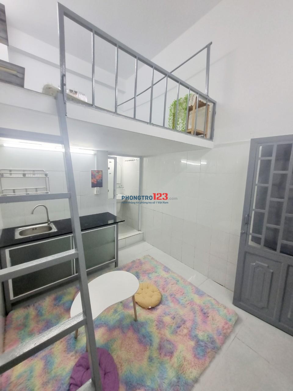Cho thuê phòng trọ 18m2 có gác tại DQH, P6, GV, giờ giấc tự do, không chung chủ