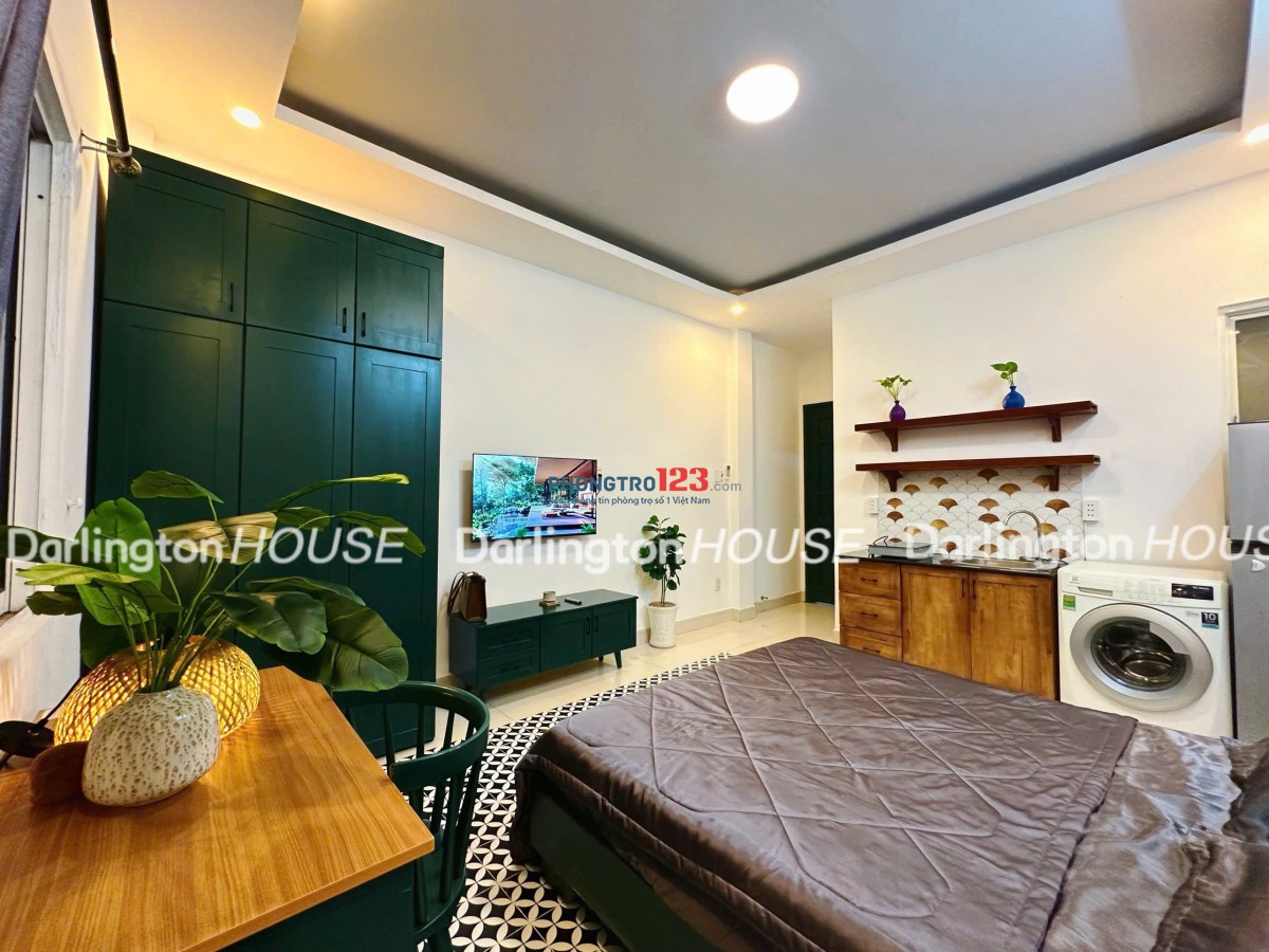 Căn Hộ Gần Cầu Thủ Thiêm, Máy Giặt Riêng, Studio 30m2, Cửa sổ trời, Gần Landmark 81,Bason, Hàng Xanh