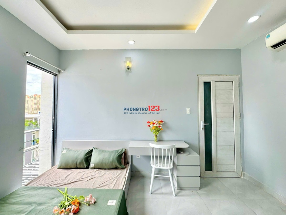 Cho thuê phòng trọ cao cấp giá rẻ tách bếp ban công gần Bùi Viện, đại học Sư Phạm - Full nội thất