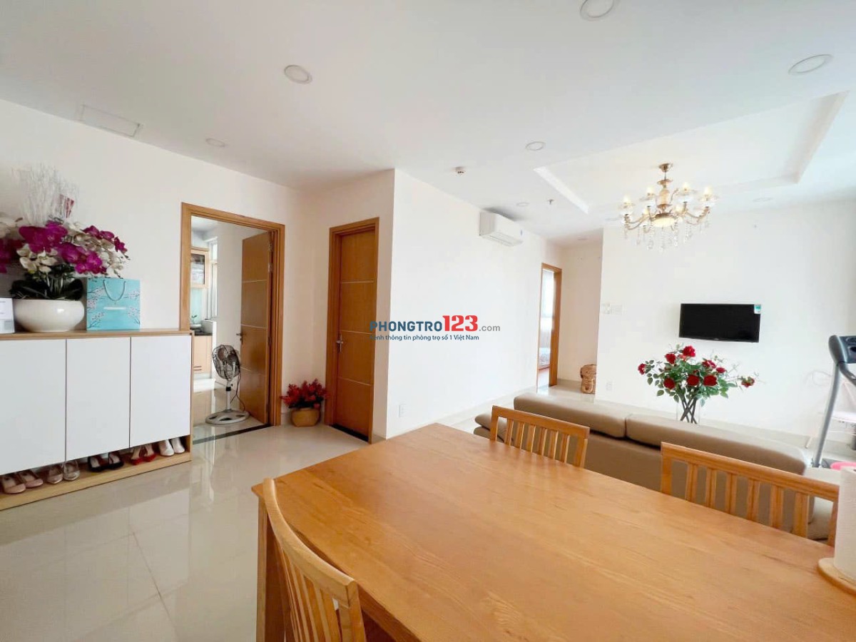 chung cư Ruby, Tân Bình rộng 90m2, 2p ngủ, NTCC giá 10,5tr
