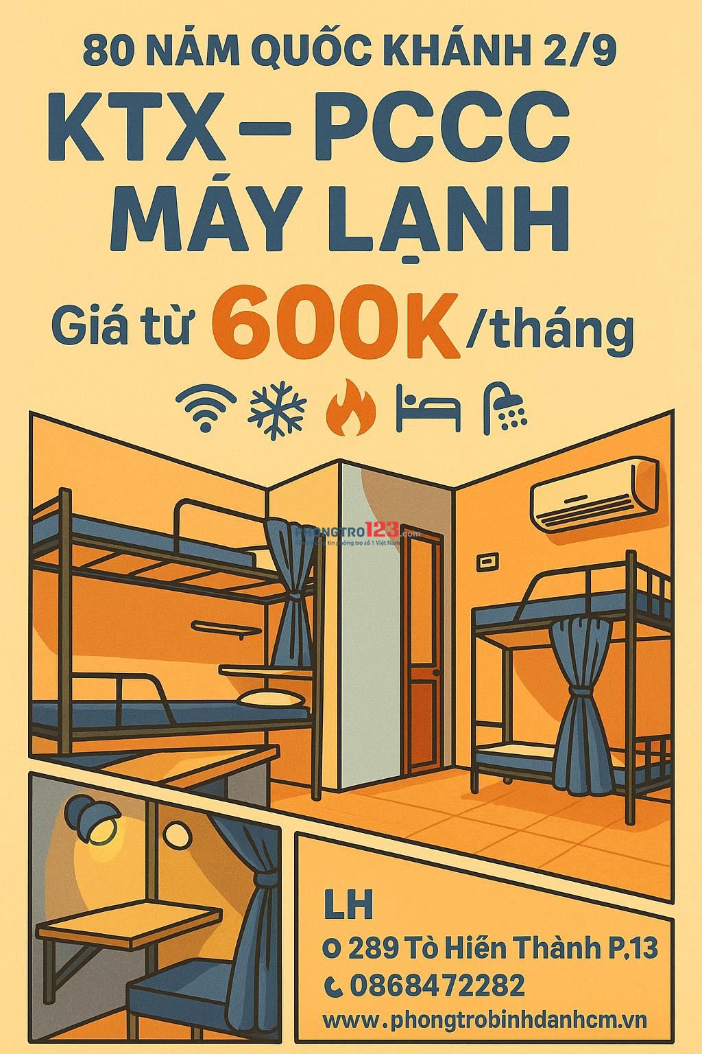 KTX SINH VIÊN - NGƯỜI LAO ĐỘNG – Full tiện nghi