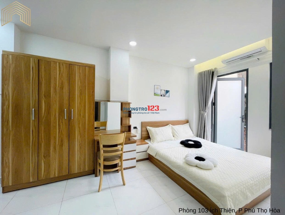 CHO THUÊ STUDIO BAN CÔNG – CỬA SỔ THOÁNG – FULL NỘI THẤT – ĐƯỜNG ÍCH THIỆN, TÂN THÀNH, TÂN PHÚ