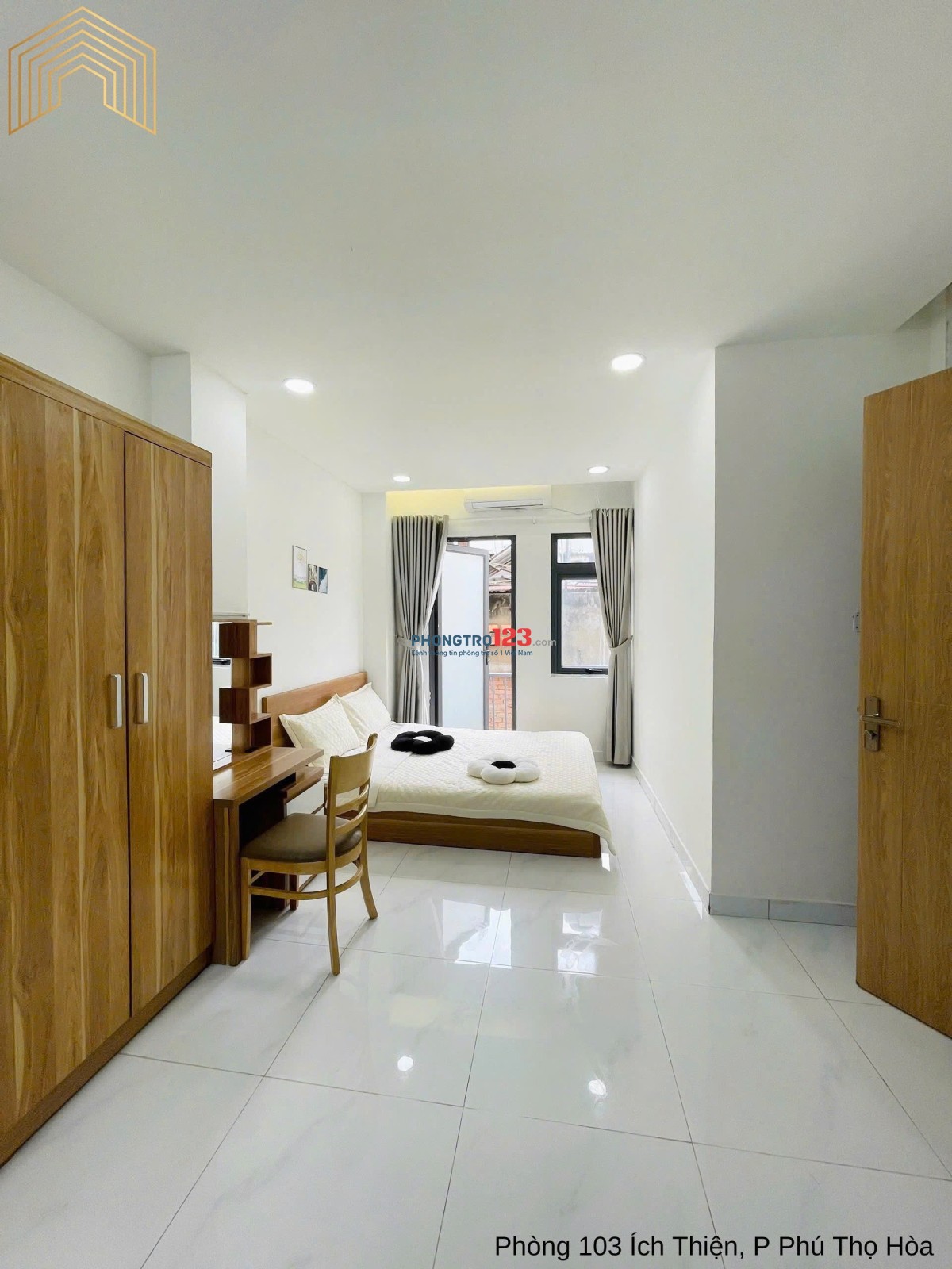 CHO THUÊ STUDIO BAN CÔNG – CỬA SỔ THOÁNG – FULL NỘI THẤT – ĐƯỜNG ÍCH THIỆN, TÂN THÀNH, TÂN PHÚ
