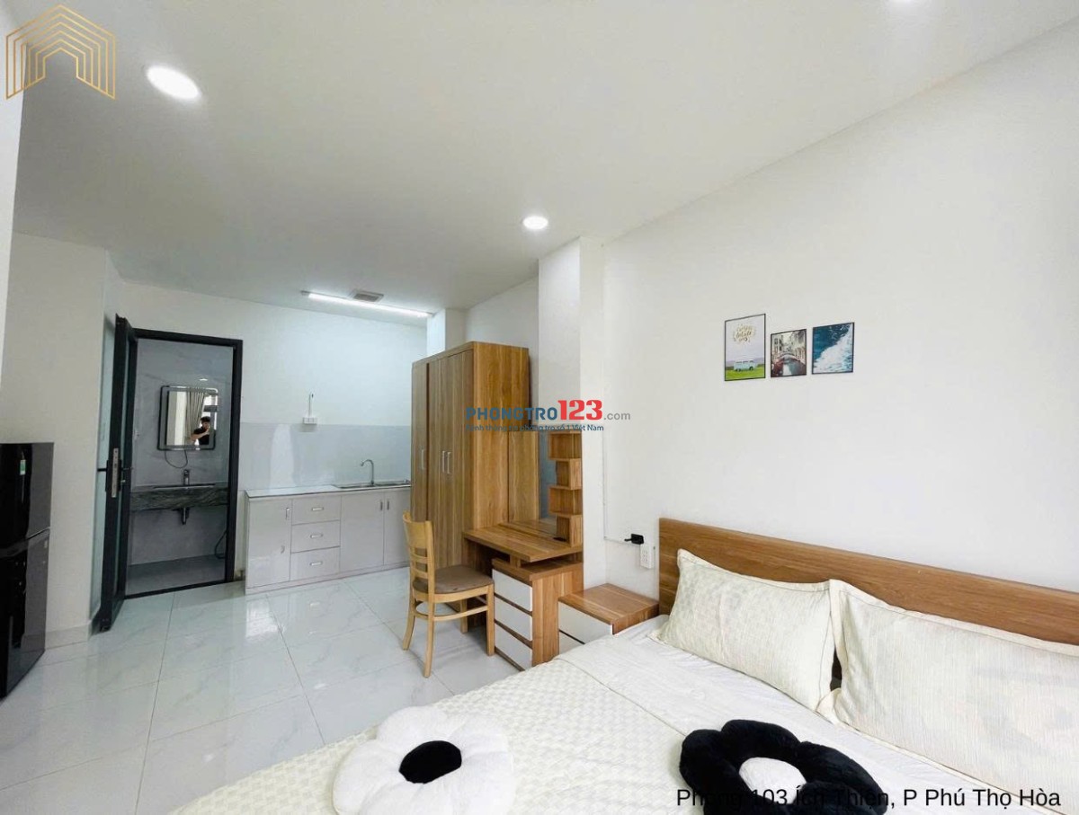CHO THUÊ STUDIO BAN CÔNG – CỬA SỔ THOÁNG – FULL NỘI THẤT – ĐƯỜNG ÍCH THIỆN, TÂN THÀNH, TÂN PHÚ