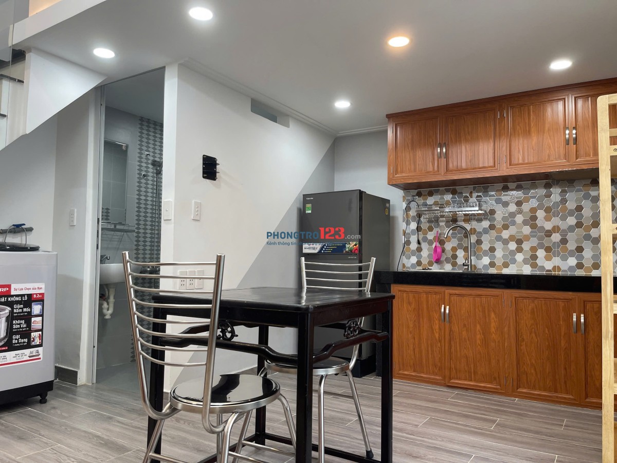 CĂN HỘ CAO CẤP 1 TRỆT 1 LẦU MÁY GIẶT RIÊNG 40M2 FULL NỘI THẤT QUANG TRUNG P10 GÒ VẤP