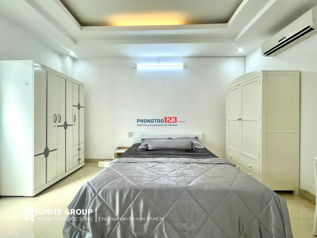cho thuê phòng trọ quận 3, mới 100% dạng 1 phòng ngủ gần Công trường dân chủ, chợ bàn cờ (thang máy)