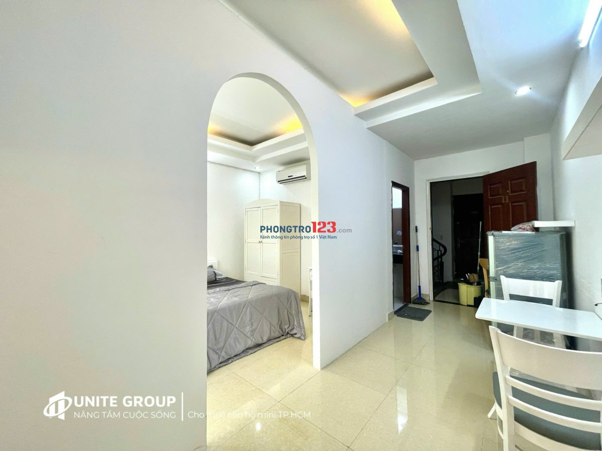 cho thuê phòng trọ quận 3, mới 100% dạng 1 phòng ngủ gần Công trường dân chủ, chợ bàn cờ (thang máy)