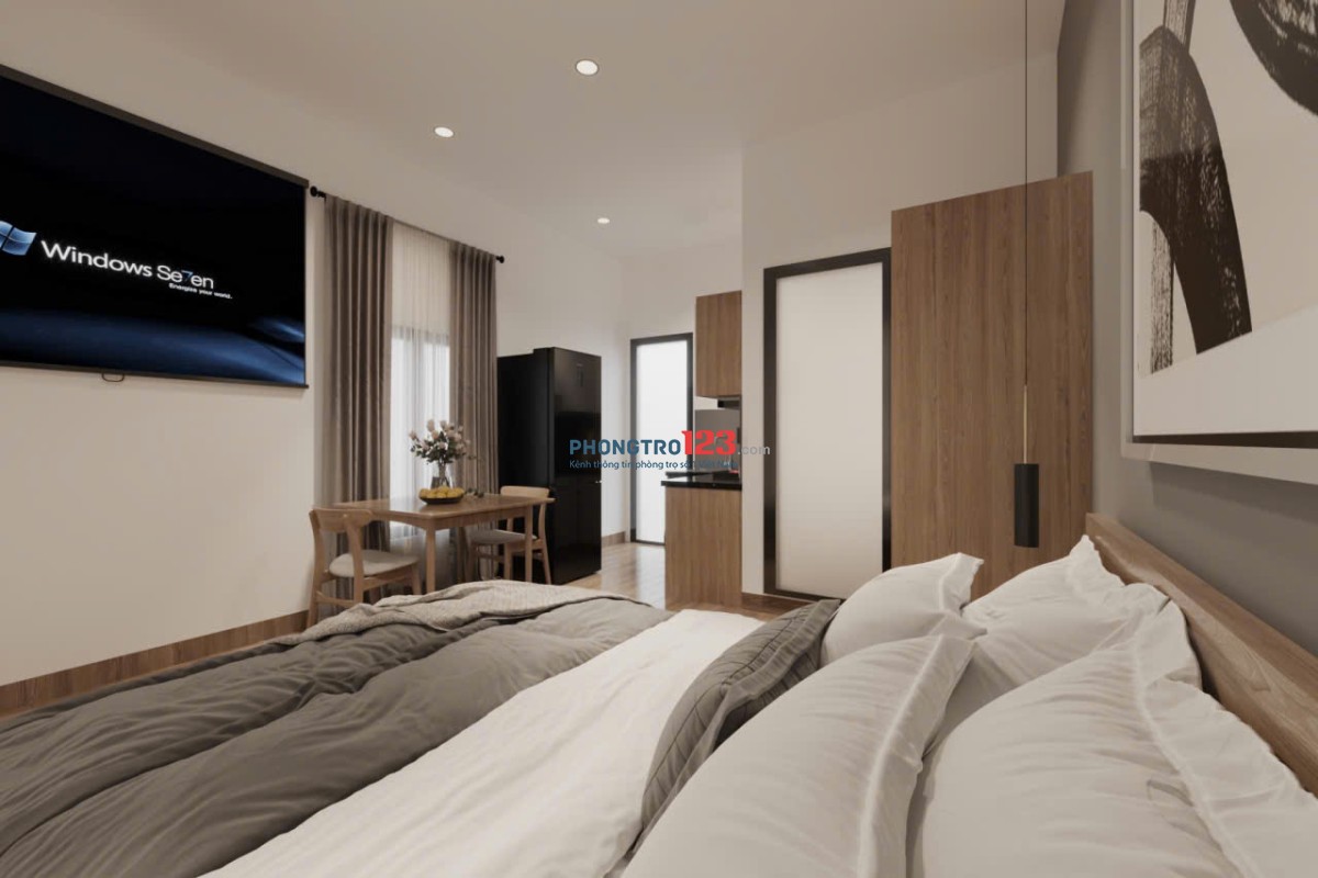 KHAI TRƯƠNG PHÒNG FULL NỘI THẤT CAO CẤP Ở BÌNH THẠNH NGAY CHỢ BÀ CHIỂU GIÁP Q3,Q1 - LH: 0334998413