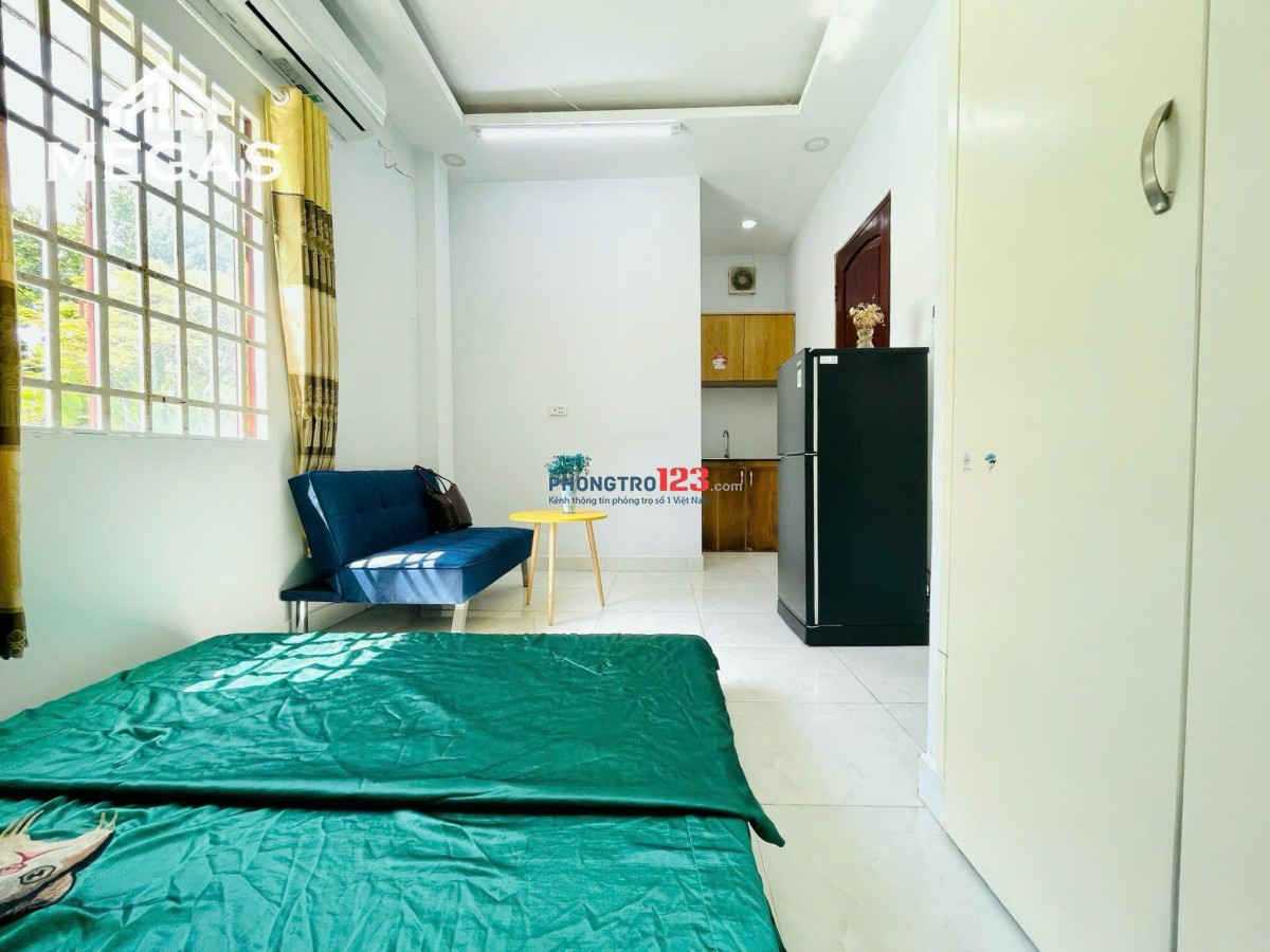 CHO THUÊ PHÒNG TRỌ-25M2-CỬA SỔ LỚN -FULL NỘI THẤT-THANG MÁY-GẦN VẠN HẠNH MALL-ĐH BÁCH KHOA, HUFLIT