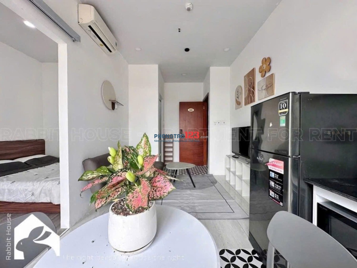 1 PHÒNG NGỦ FULL NỘI THẤT CỬA SỔ BAN CÔNG THOÁNG MÁT Ở BÌNH THẠNH GIÁP PHÚ NHUẬN, Q3- 0334998413