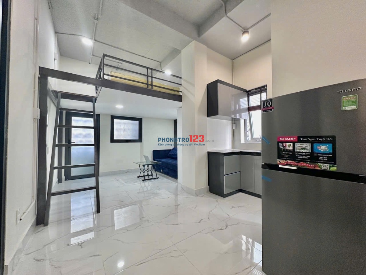 TRỌ DUPLEX FULL NT,MÁY LẠNH, BẾP ĐIỆN PHÙ HỢP SV, QUA RMIT, TDTU, LOTTE CHỈ 5P, BAN CÔNG, CỬA SỔ.