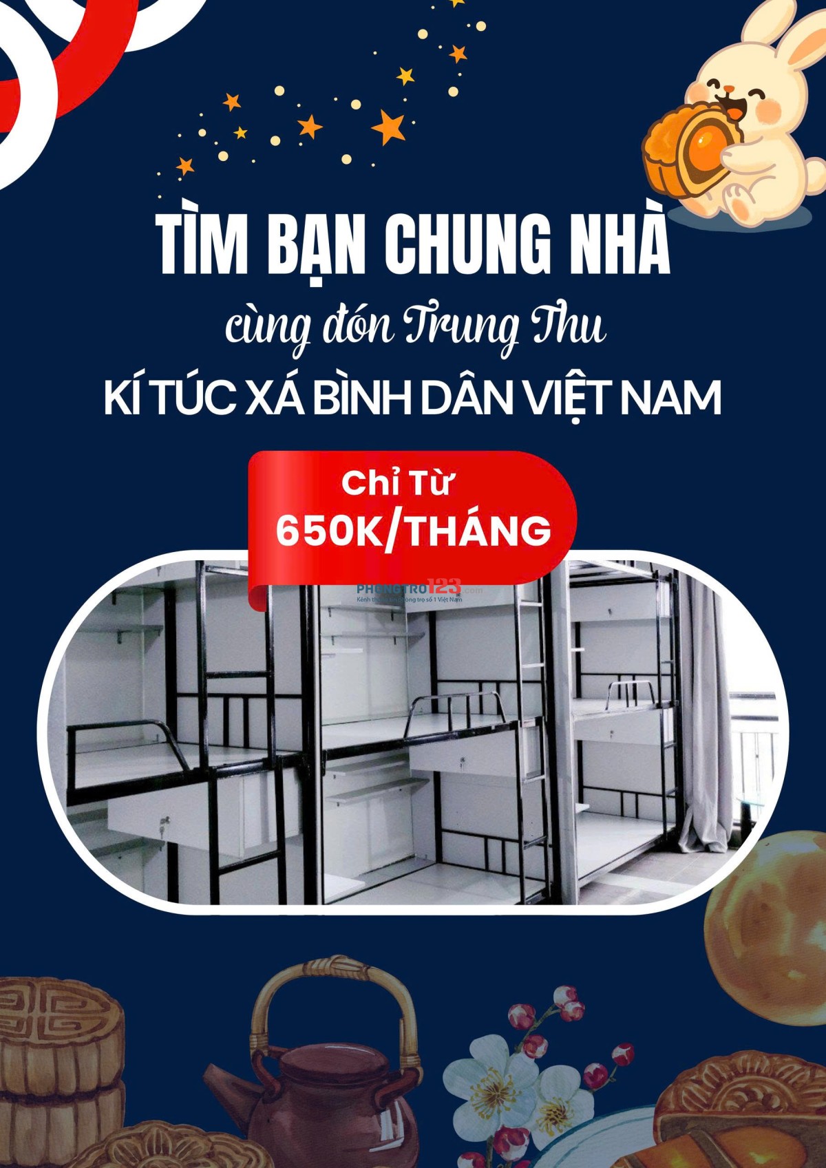 Quận 10 đang tìm thêm bạn đồng hành! giá trọn gói 650k/tháng
