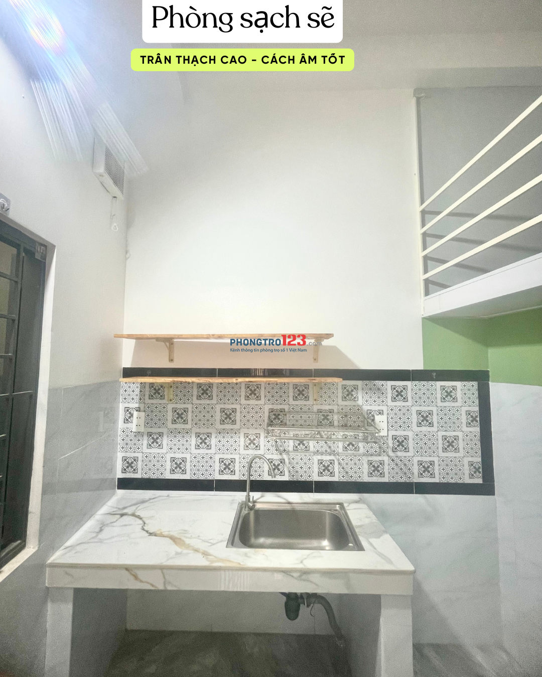 PHÒNG ĐẸP, CỬA SỔ, LẦU TRỆT SẠCH SẼ LỐI ĐI RIÊNG NGAY ĐH CÔNG NGHIỆP CS2 7P ĐI XE