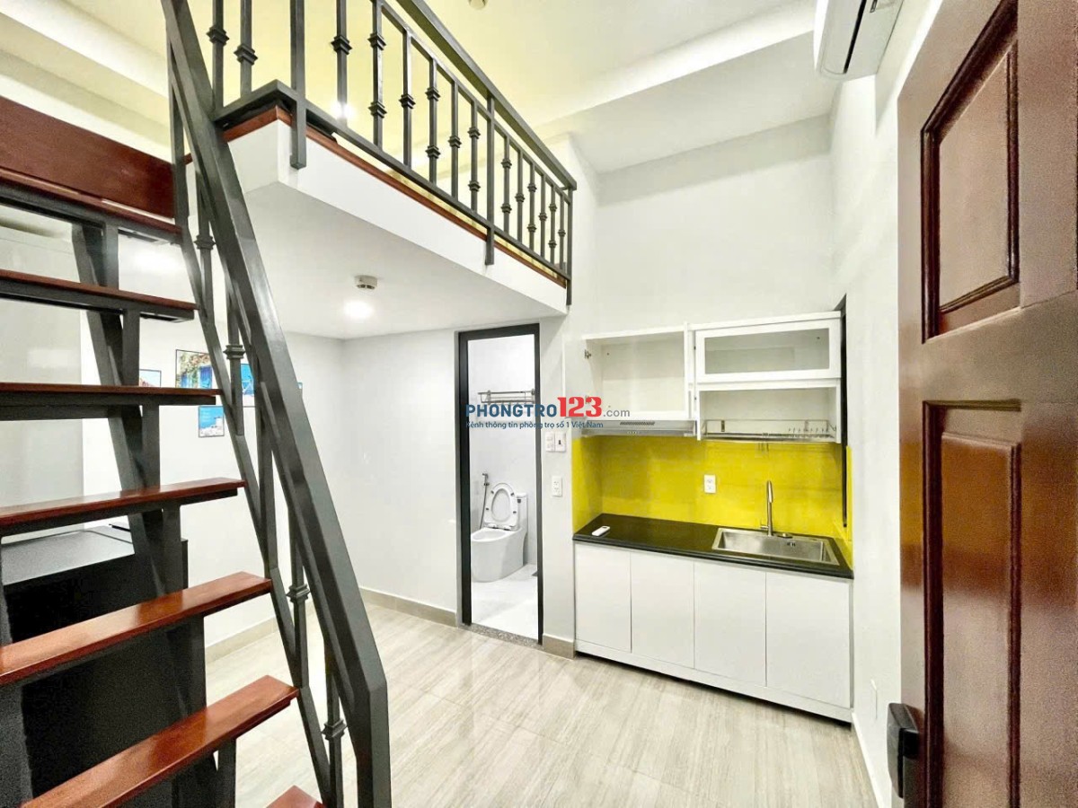 CHO THUÊ STUDIO TÁCH BẾP BAN CÔNG FULL NỘT THẤT 60M2 - GẦN PHÚ MỸ HƯNG, KCX, CRESENTMALL, Q1