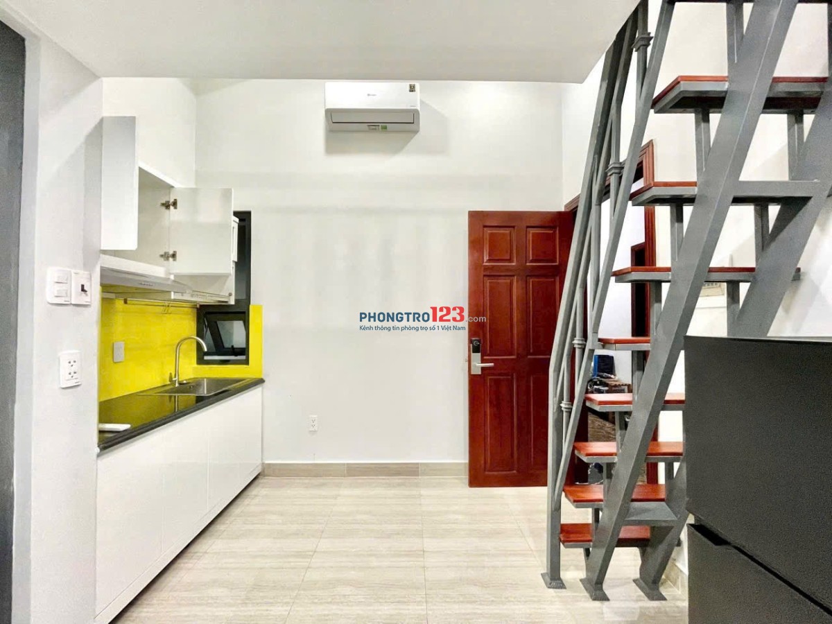 CHO THUÊ STUDIO TÁCH BẾP BAN CÔNG FULL NỘT THẤT 60M2 - GẦN PHÚ MỸ HƯNG, KCX, CRESENTMALL, Q1