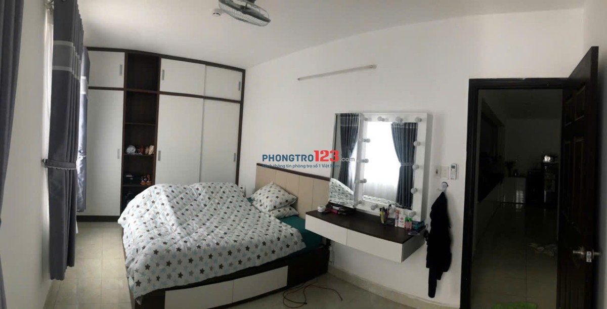 Chung cư Kim Hồng, Vườn Lài, TP: 2p ngủ, Full nội thất, 60m2, giá 7tr/th