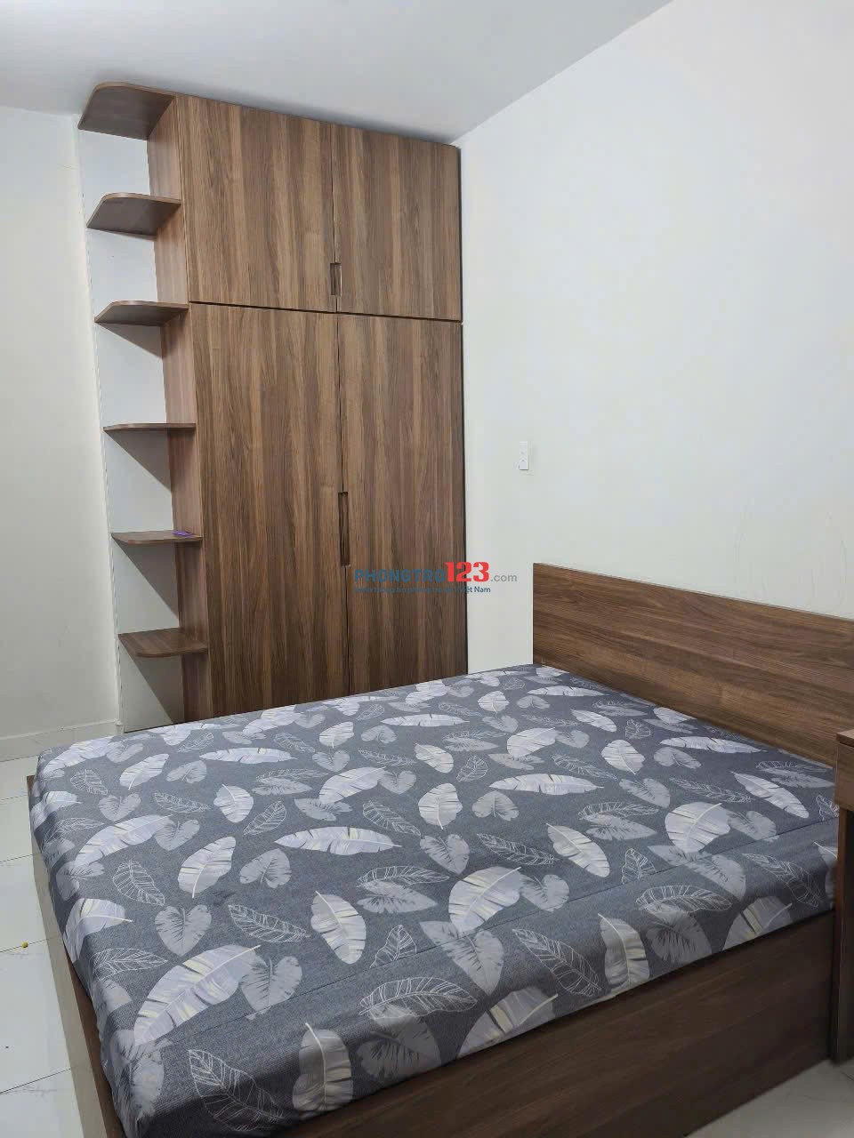 Chung cư Kim Hồng, Vườn Lài, TP: 2p ngủ, Full nội thất, 60m2, giá 7tr/th