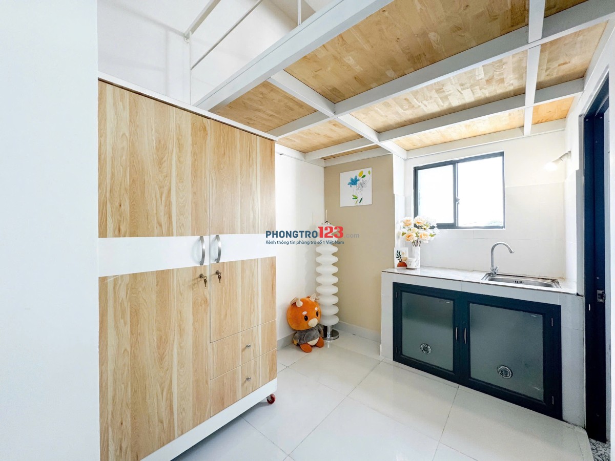 Cho Thuê Phòng Có Gác-Full nội thất ngay Điện Biên Phủ gần Q1, Ngã Tư Hàng Xanh, UEF, HIU