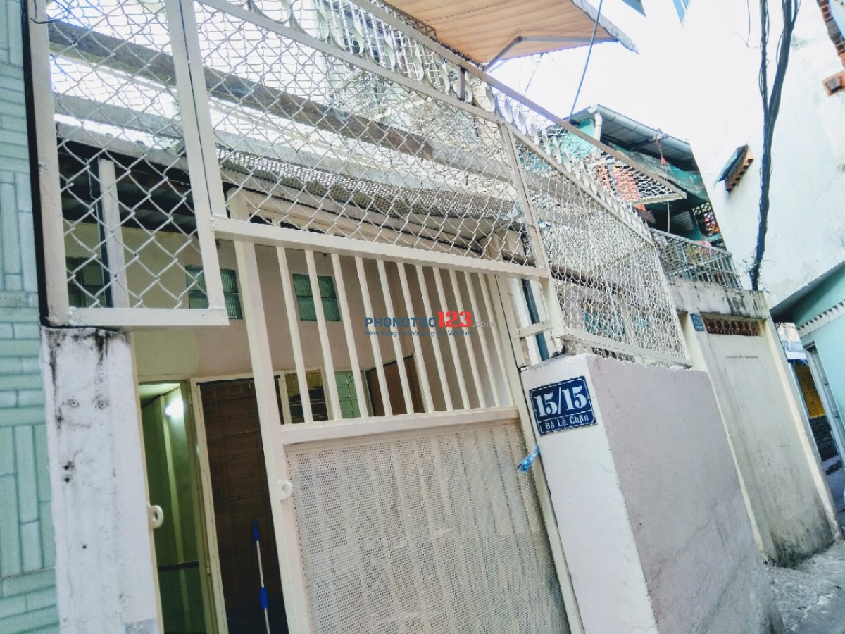 Cho thuê nhà hẻm 15/15 Bà Lê Chân, Phường Tân Định, Quận 1 cách đường lớn 50m, ngay chợ Tân Định