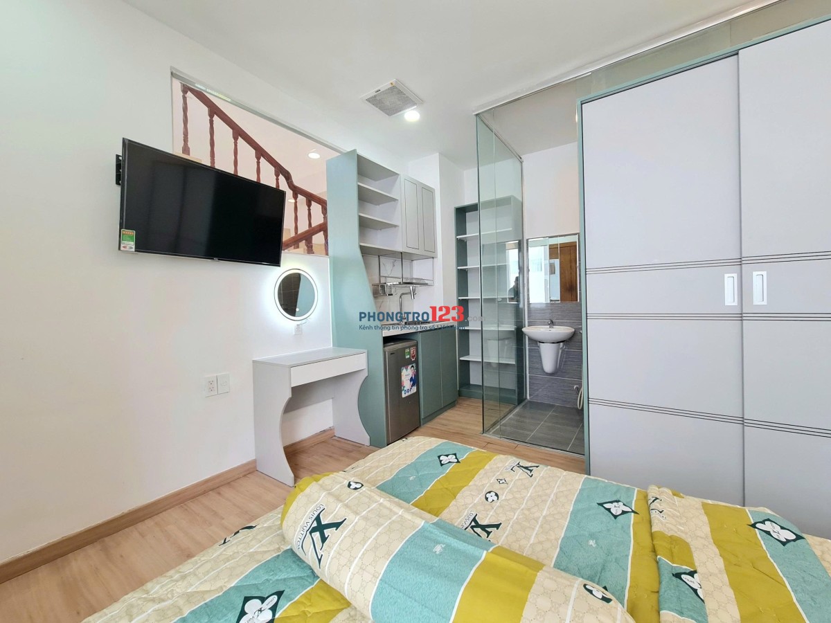 CHO THUÊ PHÒNG STUDIO FULL NỘI THẤT — Gần Cầu Thủ Thiêm — Ngô Tất Tố, giáp Q1 — Lh 0366197406