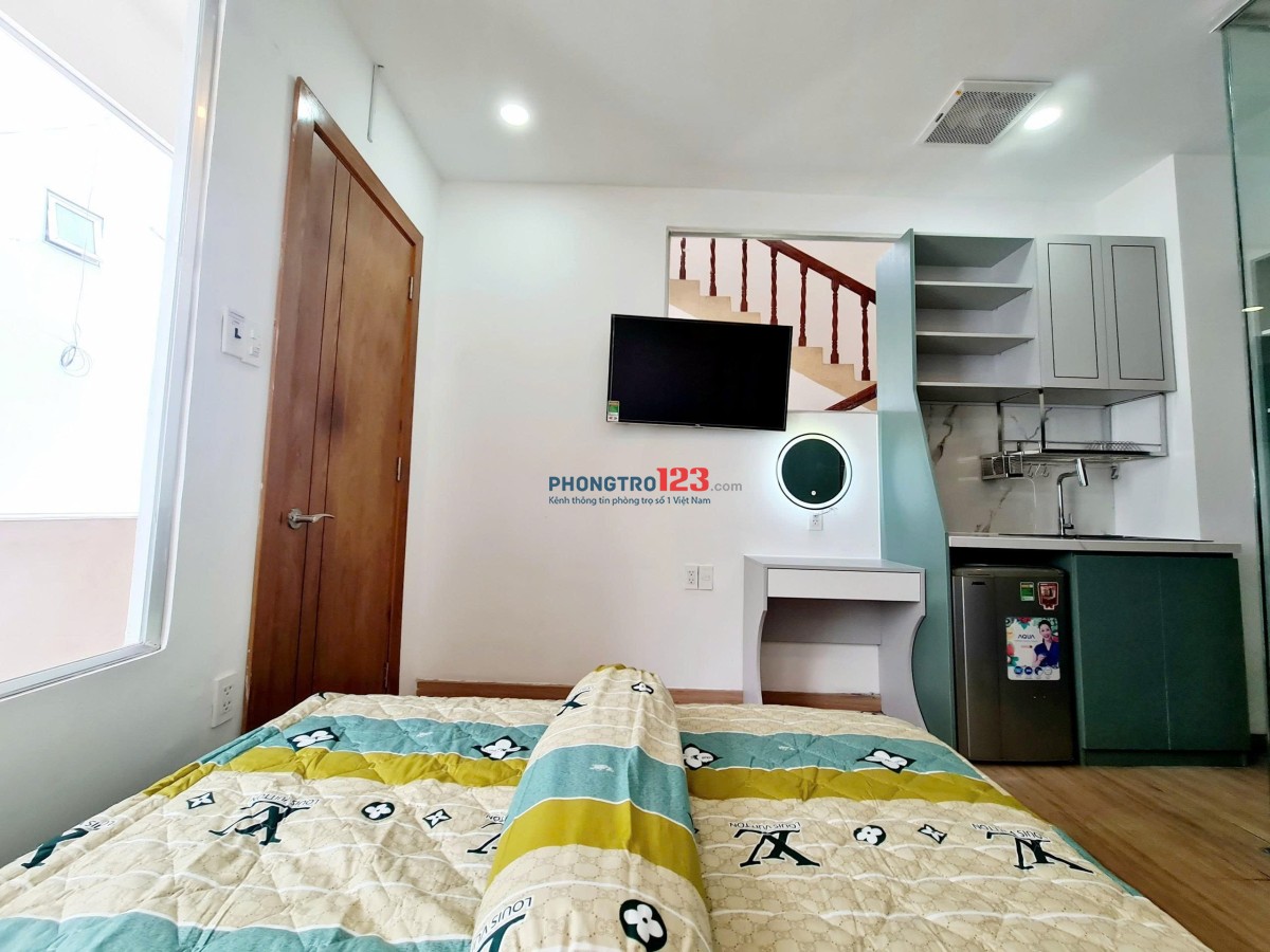 CHO THUÊ PHÒNG STUDIO FULL NỘI THẤT — Gần Cầu Thủ Thiêm — Ngô Tất Tố, giáp Q1 — Lh 0366197406