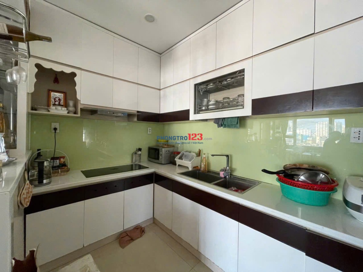 Chung cư The Usefull, Lạc Long Quân, TB: 2p ngủ rộng, 2wc, máy lạnh giá 9tr5/tháng