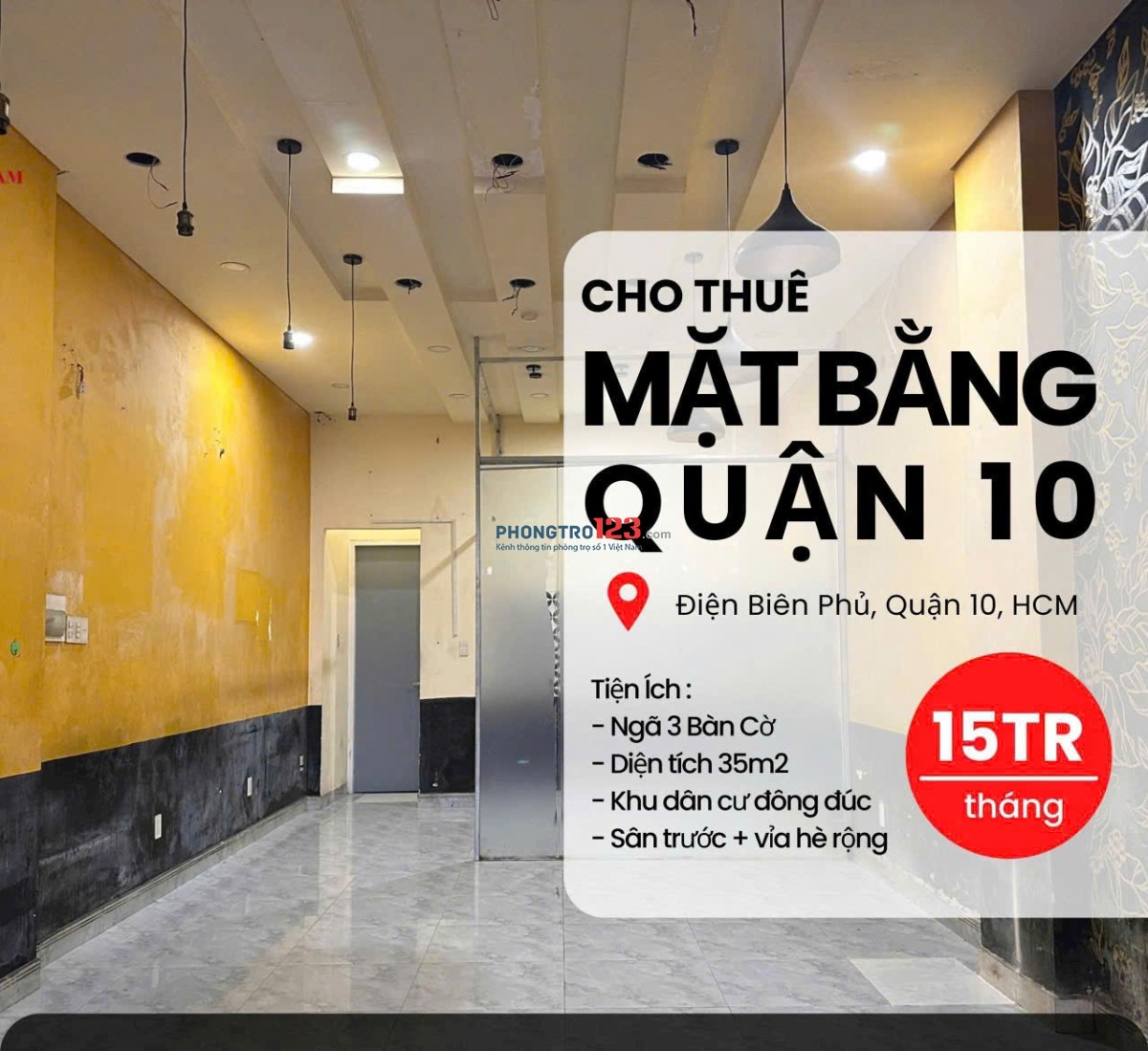CHO THUÊ MẶT BẰNG 538 ĐIỆN BIÊN PHỦ