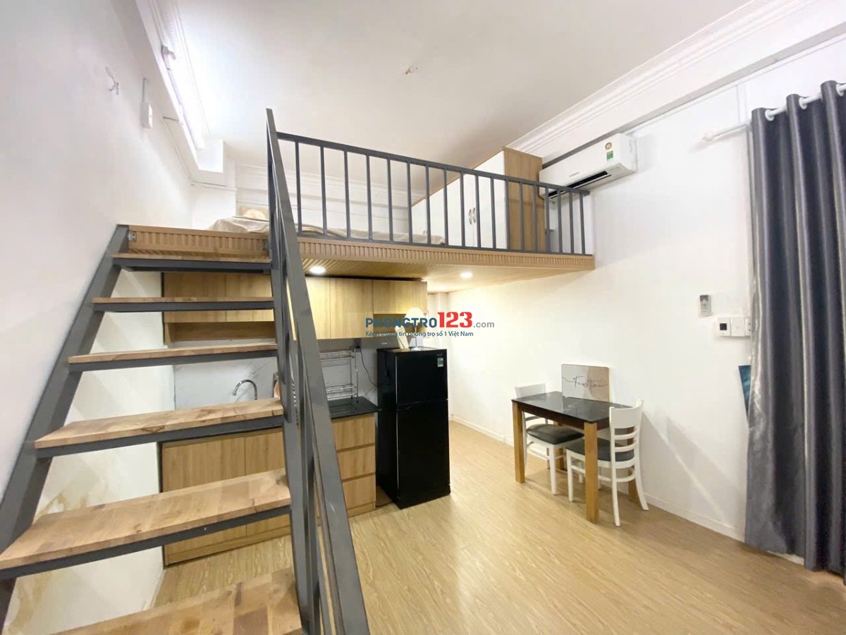 CHO THUÊ PHÒNG CÓ GÁC,DUPLEX VỪA XONG TẠI TRẦN QUỐC HOÀN