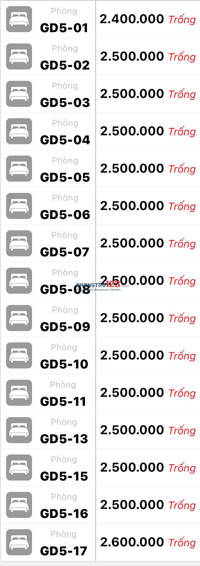 ĐANG XÂY NHIỀU PHÒNG DÃY TRỌ GÁC CAO TẦNG TRỆT