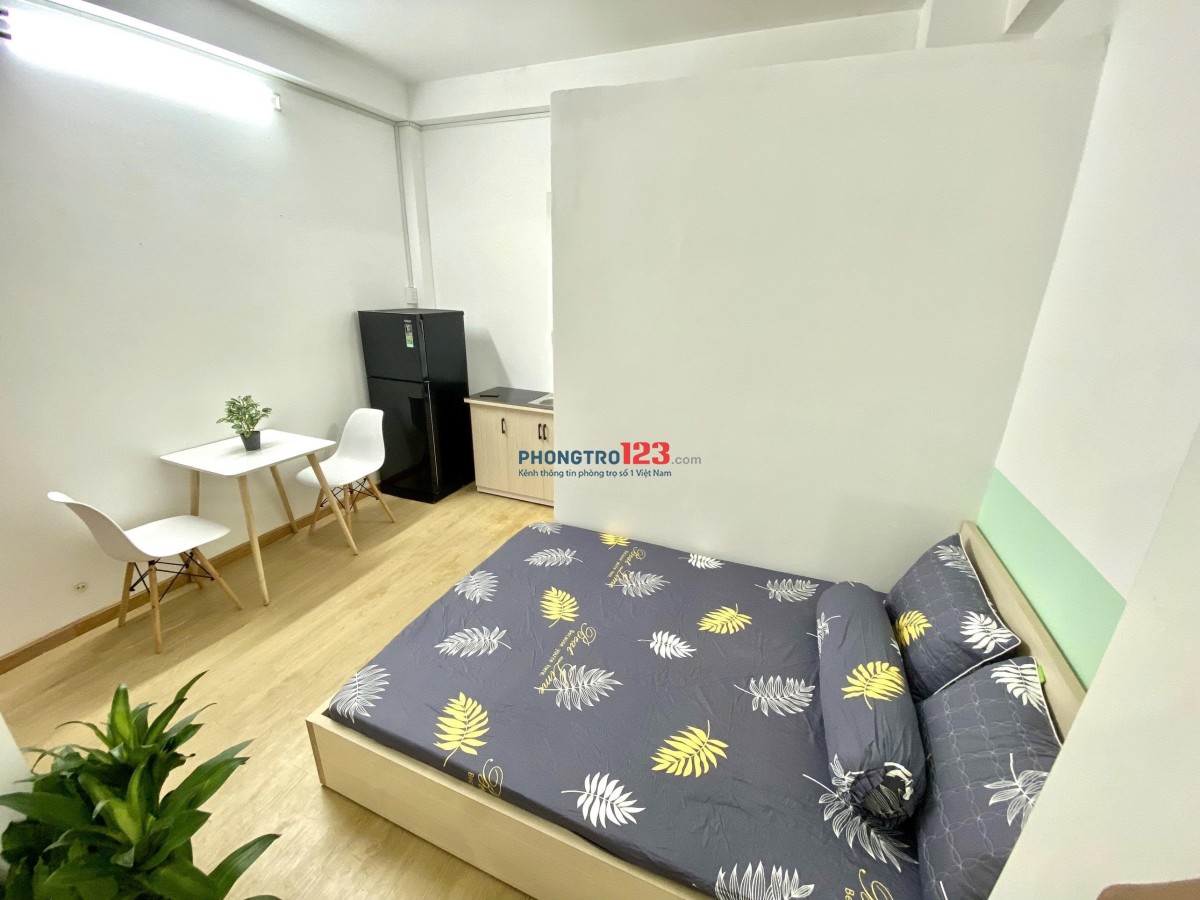 CHO THUÊ PHÒNG STUDIO ĐẦY ĐỦ NỘI THẤT CÓ CỬA SỔ KẾ AEON TÂN PHÚ