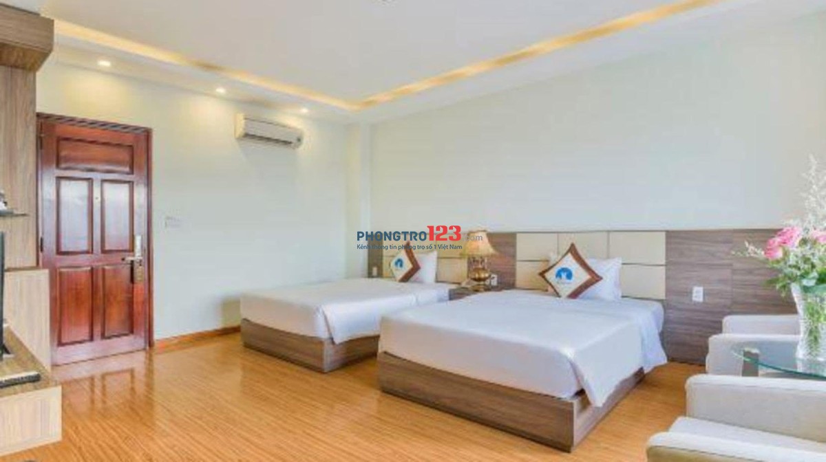 cho thuê phòng tại Hoàng Diệu, Nha Trang. Giá phòng đơn từ 3,800k và phòng đôi từ 4,3 triệu đến 4,6