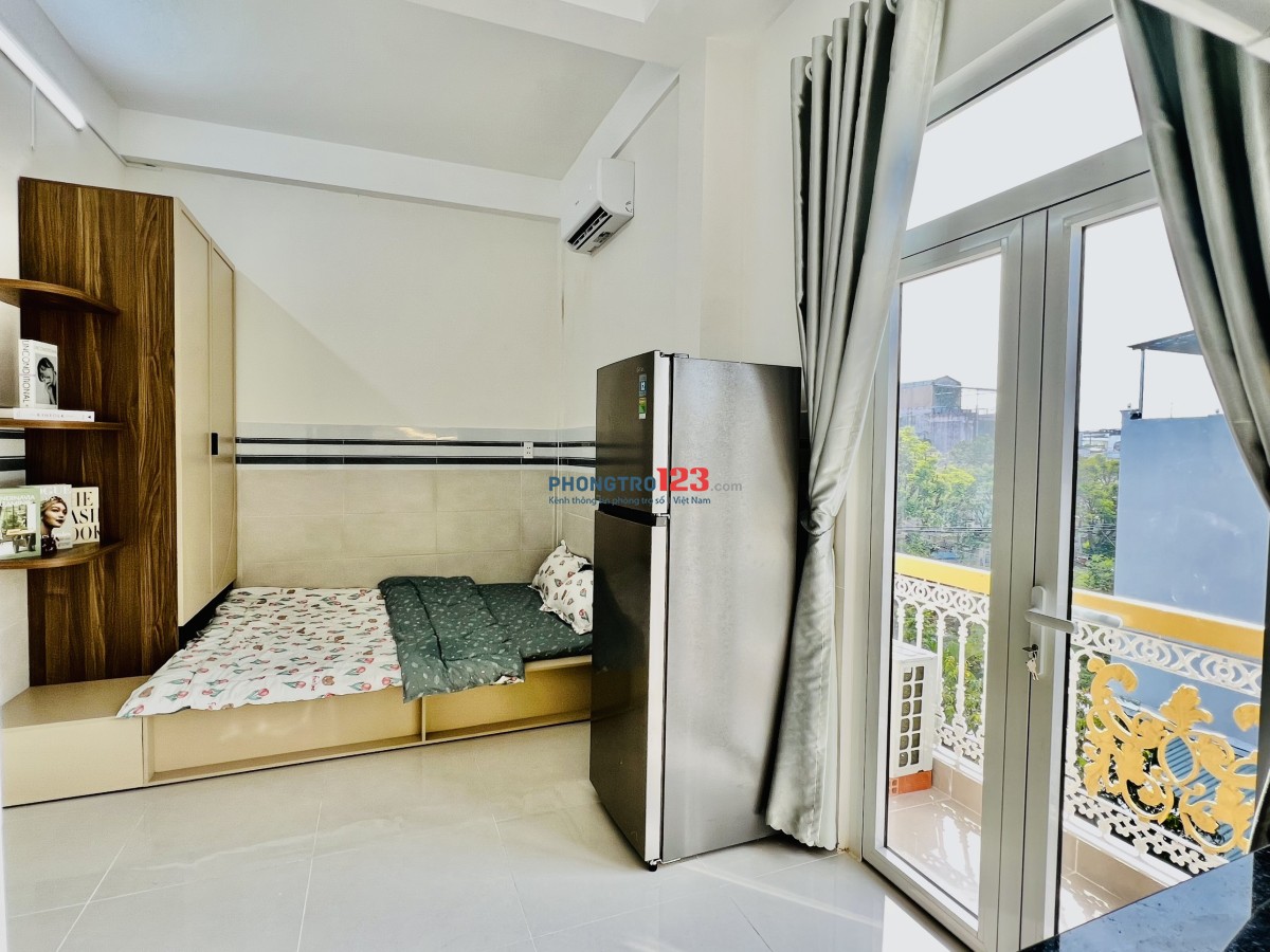 STUDIO VỚI BAN CÔNG SIÊU THOÁNG MÁT NẰM NGAY ĐƯỜNG ĐẶNG THUỲ TRÂM, BÌNH THẠNH GẦN VĂN LANG CƠ SỞ 3