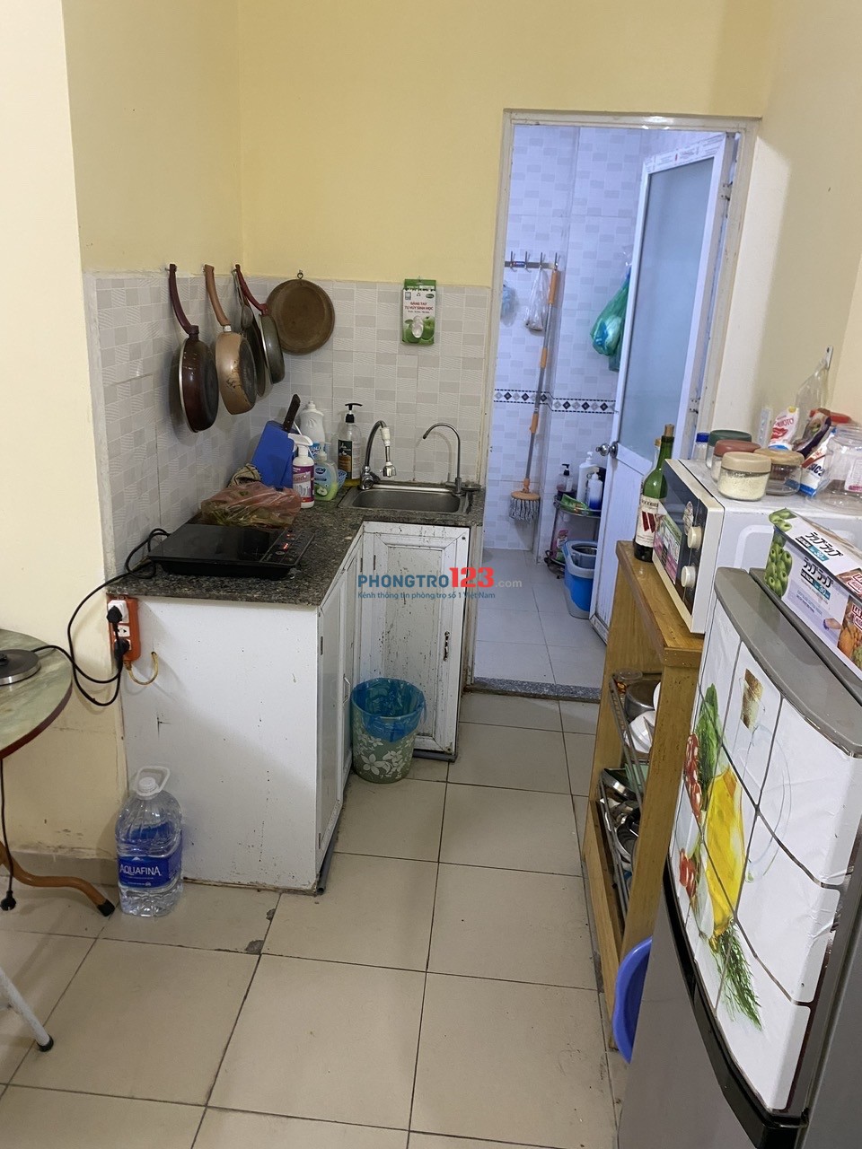Cho nữ thuê (share) phòng trọ đẹp 20m2 trong CCMN phố Định Công, Hoàng Mai, 1,5tr full nội thất