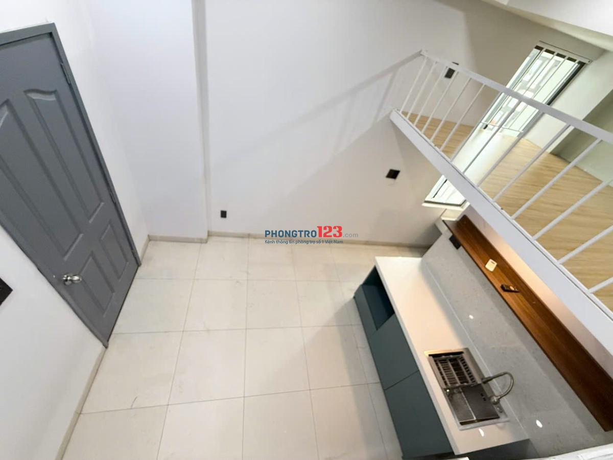 CHO THUÊ PHÒNG CÓ GÁC-DUPLEX MỚI XÂY XONG TẠI TÂN PHÚ