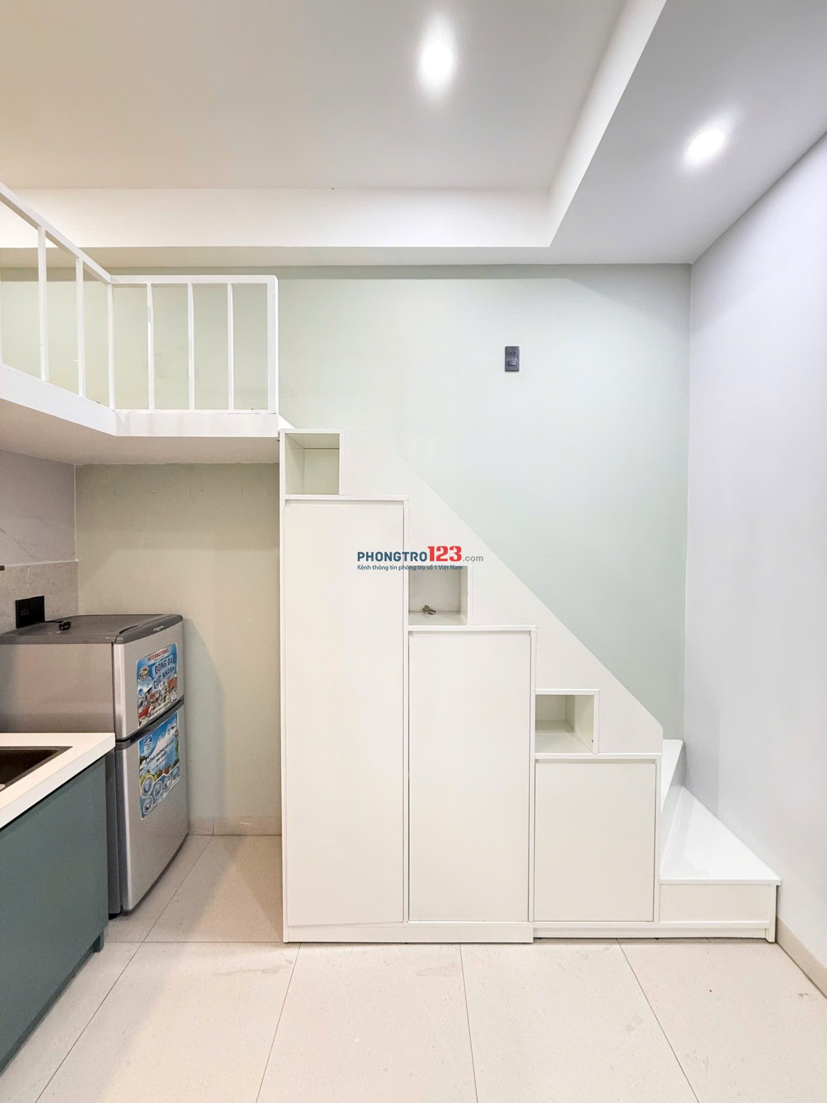 CHO THUÊ PHÒNG CÓ GÁC-DUPLEX MỚI XÂY XONG TẠI TÂN PHÚ