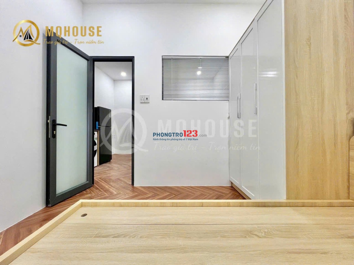 CĂN HỘ 1PN 40m2 FULL NỘI THẤT CỬA SỔ, BAN CÔNG THOÁNG SÁNG Ở BÌNH THẠNH GIÁP Q3