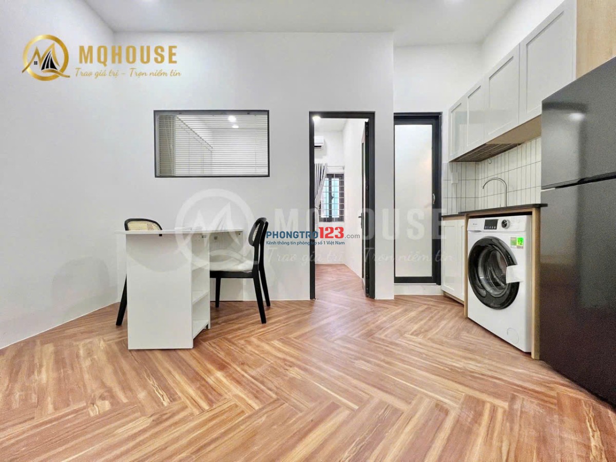 CĂN HỘ 1PN 40m2 FULL NỘI THẤT CỬA SỔ, BAN CÔNG THOÁNG SÁNG Ở BÌNH THẠNH GIÁP Q3