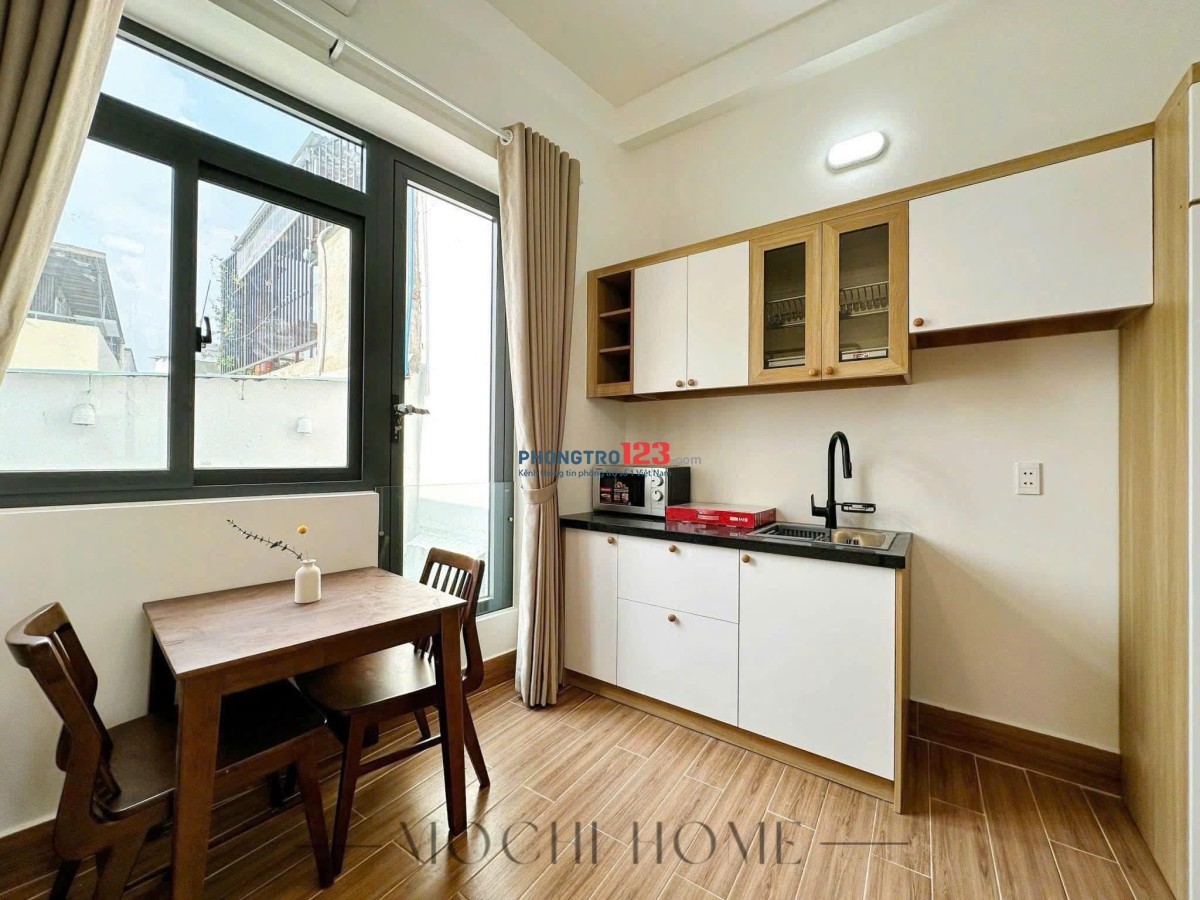 Cho Thuê Căn Hộ Có Gác Full Nội Thất Cửa Sổ Trời Ngay Khu Etown Gần Học Viện Hàng Không, Tân Bình