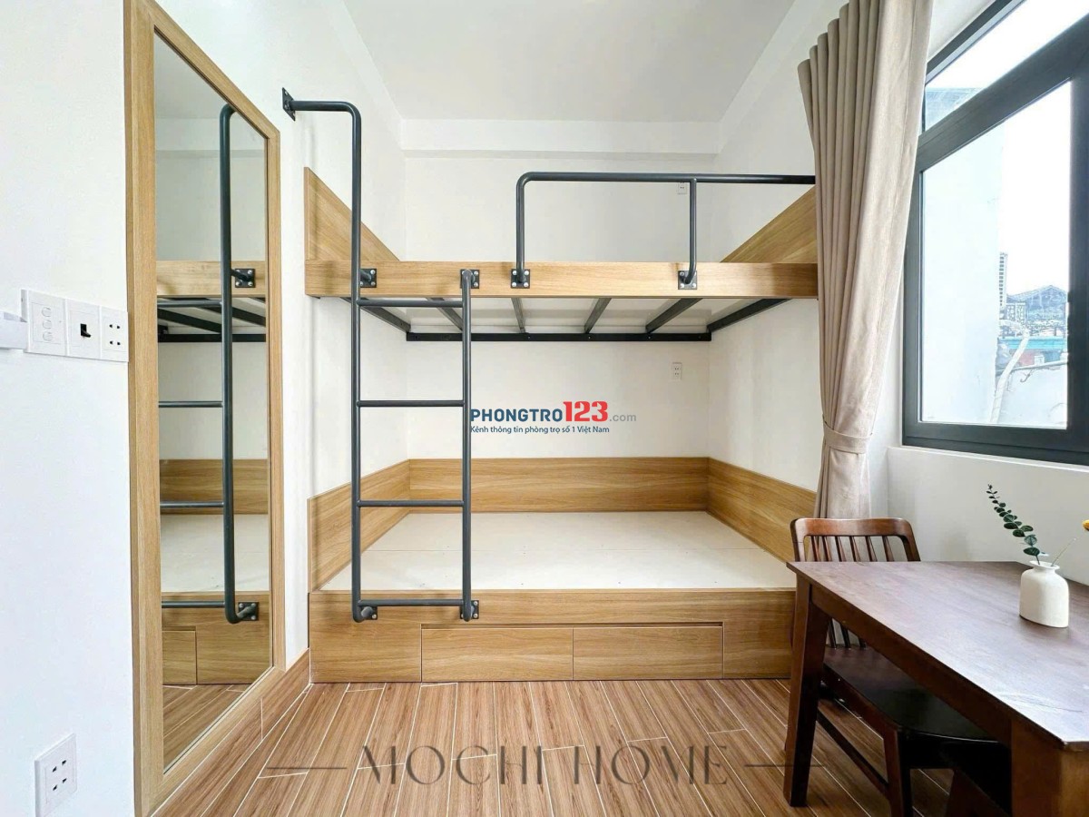 Cho Thuê Căn Hộ Có Gác Full Nội Thất Cửa Sổ Trời Ngay Khu Etown Gần Học Viện Hàng Không, Tân Bình