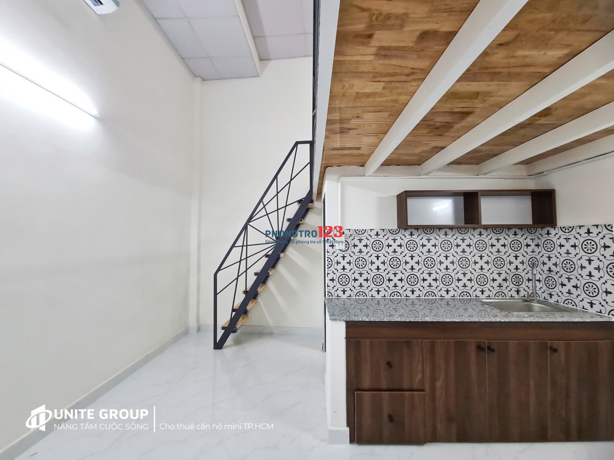CĂN HỘ GÁC LỬNG FULL NỘI THẤT CÓ CỬA SỔ THOÁNG MÁT NGAY TÂN BÌNH