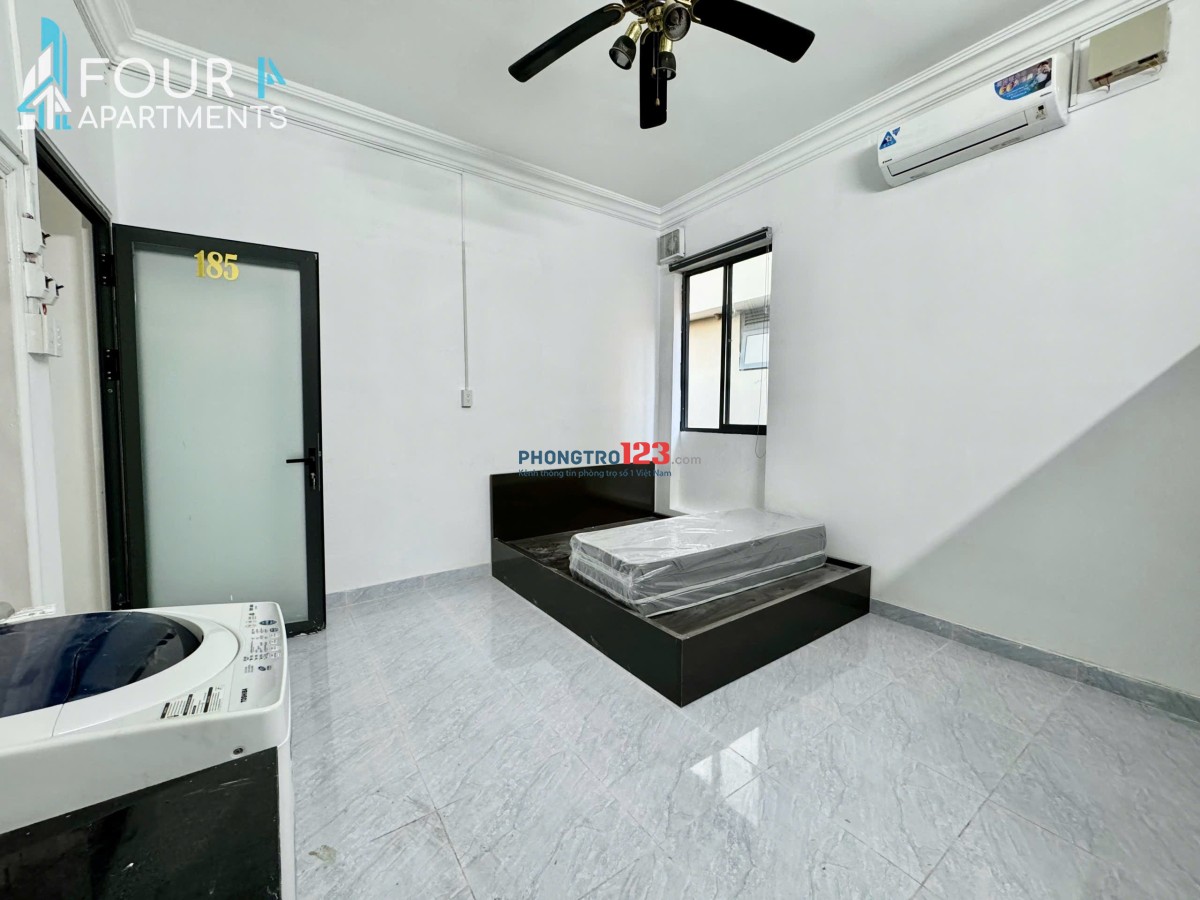 Cho Thuê Phòng Cửa sổ lớn, máy giặt riêng ngay Nguyễn Cửu Vân, Bình Thạnh gần cầu Thị Nghè, giáp Q1