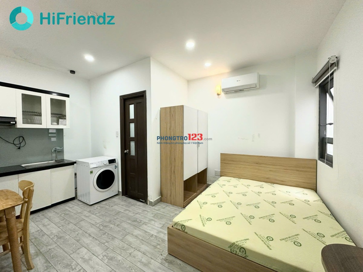 Cho thuê CHDV full nội thất. Vị trí Hẻm Trần Văn Đang gần Ga Sài gòn, V.Xoay Dân Chủ. 22m2, 6.5tr