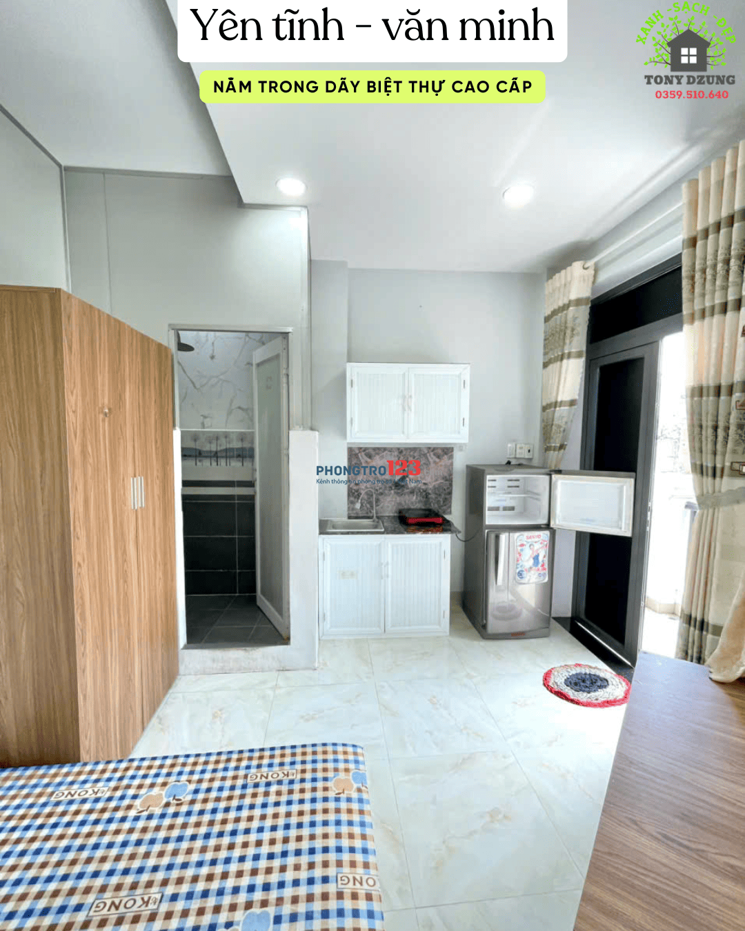 NEW PHÒNG ĐẸP, BAN CÔNG & CỬA SỔ - SẠCH SẼ, NGAY VINCOM QUANG TRUNG - GÒ VẤP