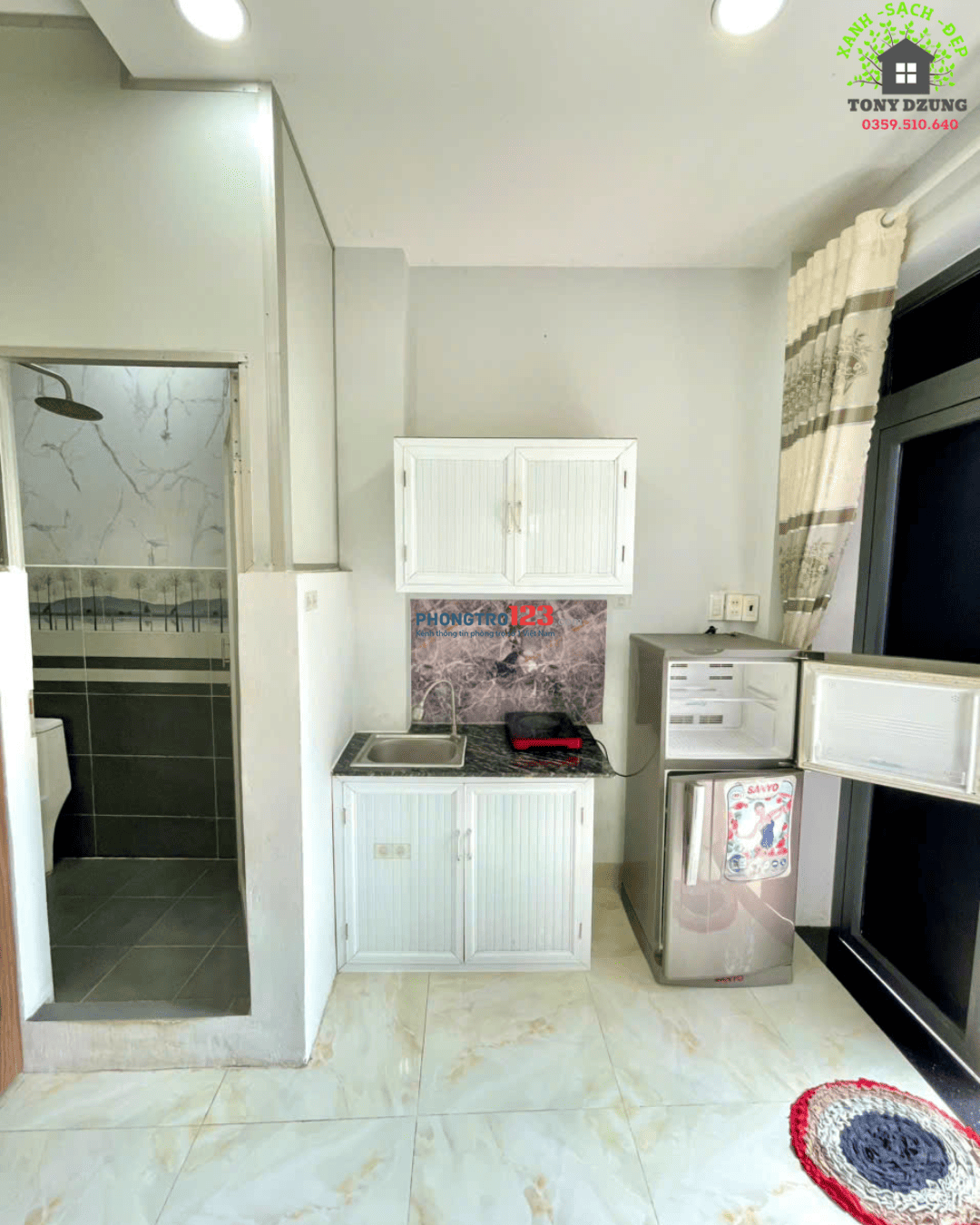 PHÒNG BAN CÔNG & CỬA SỔ - FULL NỘI THẤT - GẦN CẦU VƯỢT NGÃ TƯ GA Q.12