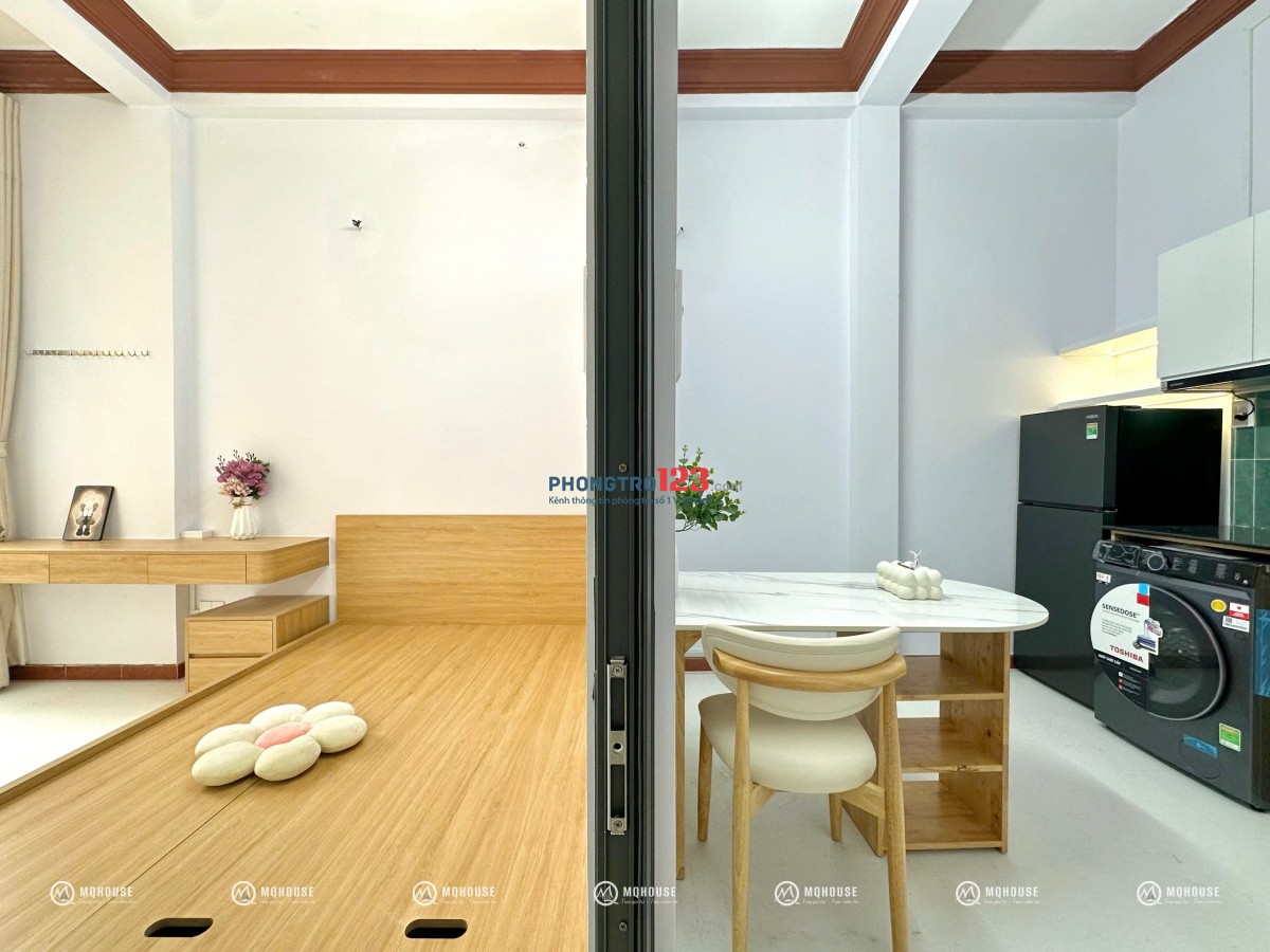 CHO THUÊ CĂN HỘ 1PN 1PK CỬA SỔ THOÁNG MỚI 100% GẦN CV HOÀNG VĂN THỤ - SÂN BAY