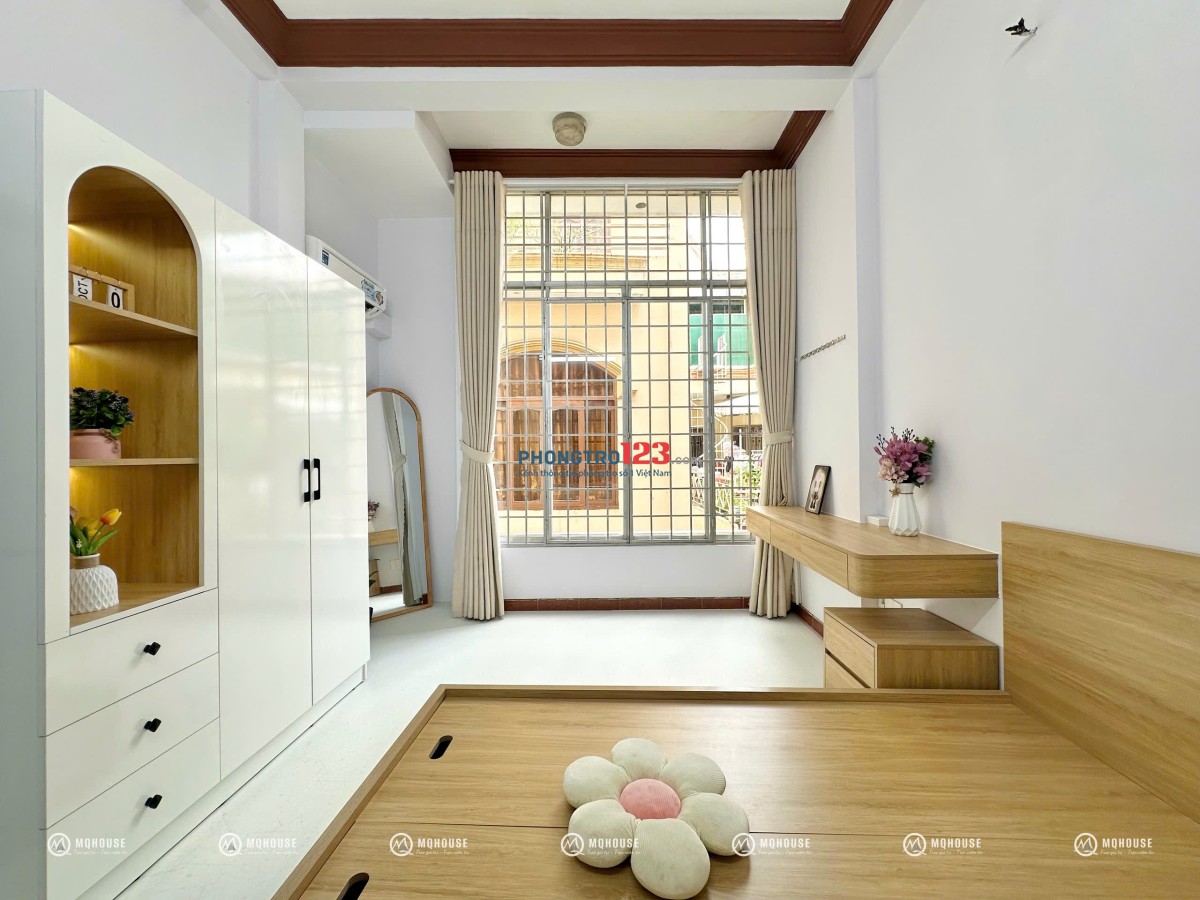 CHO THUÊ CĂN HỘ 1PN 1PK CỬA SỔ THOÁNG MỚI 100% GẦN CV HOÀNG VĂN THỤ - SÂN BAY