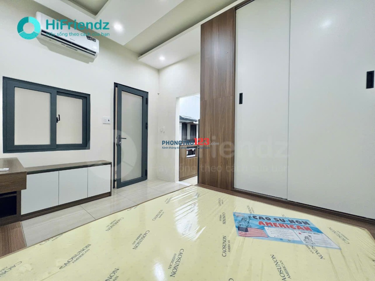 Cho thuê phòng tách bếp, Full nội thất máy giặt riêng, Mới xây ngay Trần Não. Chỉ tính điện nước